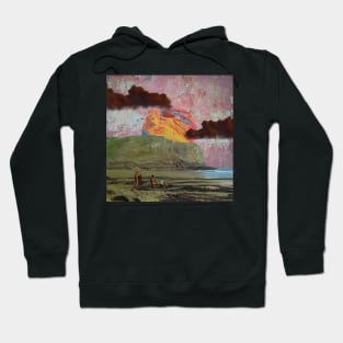 Psychedelic Sun - Surreal/Collage Art Hoodie